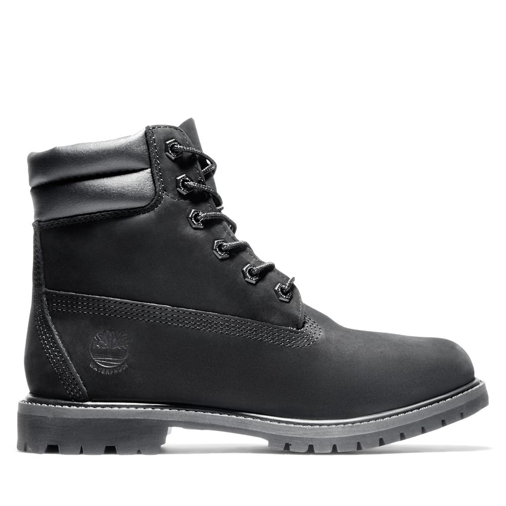 Bocanci 6-Inch Timberland Dama Negrii - Waterville Waterproof - Romania - KQVEOZ871